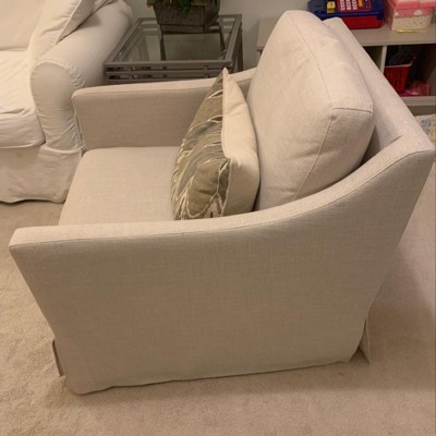 Vivian Park Upholstered Swivel Chair Cream - Thresholdâ¢ Designed With Studio Mcgee : Target