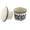 Blue Rose Polish Pottery M136 Manufaktura French Butter Dish - 2 of 4