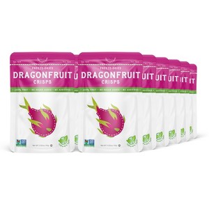 Nature's Turn Freeze-Dried Fruit Snacks - Dragon Fruit Crisps -  No Sugar Added, Non GMO, Gluten Free, Nothing Artificial - 15g (0.53oz) - 12-Pack - 1 of 4