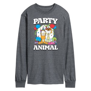 Men's - Garfield - Party Animal Long Sleeve Graphic T-Shirt - 1 of 4