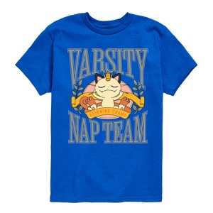 Boys' - Pokémon - Meowth Varsity Nap Team -Toddler And Youth Short Sleeve Graphic T-Shirt Short Sleeve Graphic T-Shirt - 1 of 4