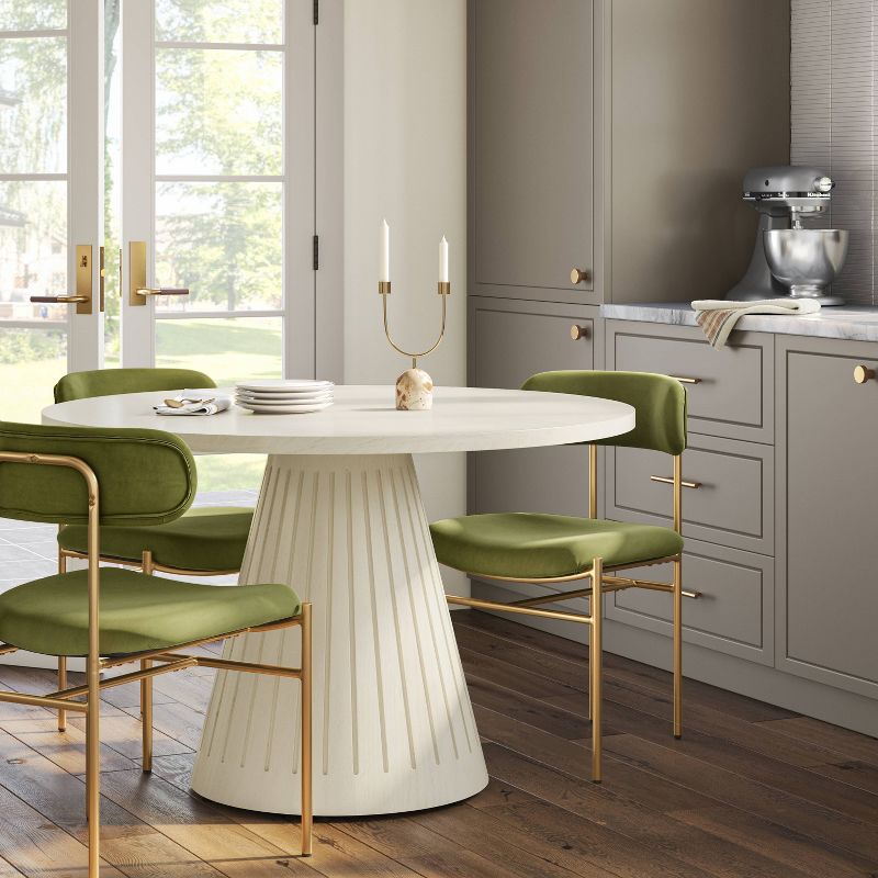 Orion Luxe Dining Chair with Brass Legs - Threshold&#8482;, 3 of 14