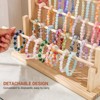 SEVOBAL Utility Storage Shelves Wooden Detachable Display Stand Holder For Jewelry Earrings Bracelet Necklace , Beige, 12.6"*6"*10" - 2 of 4