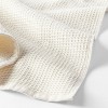18" x 28" Vintage Waffle Kitchen Towel Cream - Figmint™: Cotton Terry, OEKO-TEX Certified, Machine Washable - 3 of 3