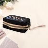 Unique Bargains Women's Portable Sequin KISS Makeup Bag 1 Pc - 3 of 3