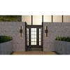 Pointsett Integrated LED Matte Black Outdoor Wall Lantern - 2 of 4