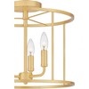 Quoizel Lighting Abner 3 - Light Semi-Flush Mount in  Aged Brass - 4 of 4