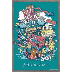 Trends International Friends 30th - Latte Framed Wall Poster Prints - 1 of 4