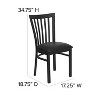 Flash Furniture Black School House Back Metal Restaurant Chair - 4 of 4