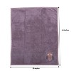 Bacati - Owls Grey with Grey Border Embroidered Baby Plush Blanket - 4 of 4