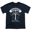 Lord Of The Rings Tree Of Gondor Kids T Shirt For Youth, Navy - 2 of 4