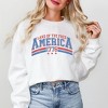 Simply Sage Market Women's Graphic Sweatshirt Land Of The Free America - 2 of 3