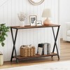 Whizmax 2-Tier Narrow Console Sofa Side Table for Entryway, Hallway, Living Room - 2 of 4