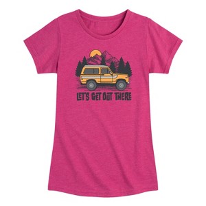 Girls' - Instant Message - Let's Get Out There Short Sleeve Graphic T-Shirt - 1 of 3