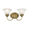 Livex Lighting Edgemont 2 - Light Vanity in  Antique Brass - 3 of 4