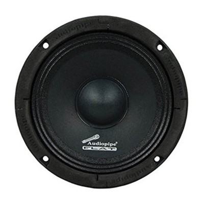  Audiopipe APMB-65FLT 6.5 Inch 250 Watt Max, 125 Watt RMS, 8 Ohm Flat Mount Midrange Driver Car Stereo Speaker with TIL Voice Coil, Black 