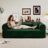78.8" Compression Sofa,Convertible Floor Sofa Bed-with Pillow Back Support Armrest,Comfy Futon Couch Sleeper Bed,Boneless Modular Sectional Sofa - 4 of 4