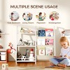 AZL1 Life Concept Kids Bookshelf Book Shelf Sling Bookcase Side Pocket Baby Toy Organizer Nursery Playroom Toddler Childrens, White, 32.7"*11.8"*28.9" - 4 of 4