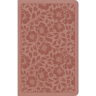 NASB Personal Size Bible, Rose Gold Leathertouch - by  Holman Bible Publishers (Leather Bound)