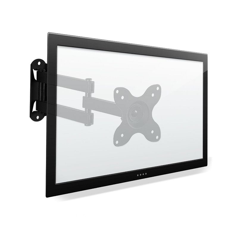 Mount-It! Small TV Monitor Wall Mount Arm Fits 19 - 27 Inch Display Screens, 75 & 100 VESA & RV Compatible, Tilts and Swivels Holds up to 40 Pounds, 3 of 10