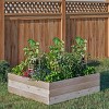 CedarCraft Ground Cedar Planter Square Outdoor Garden Bed Natural 36"x36"x10.5": Easy to Assemble, Rot-Resistant - image 2 of 3