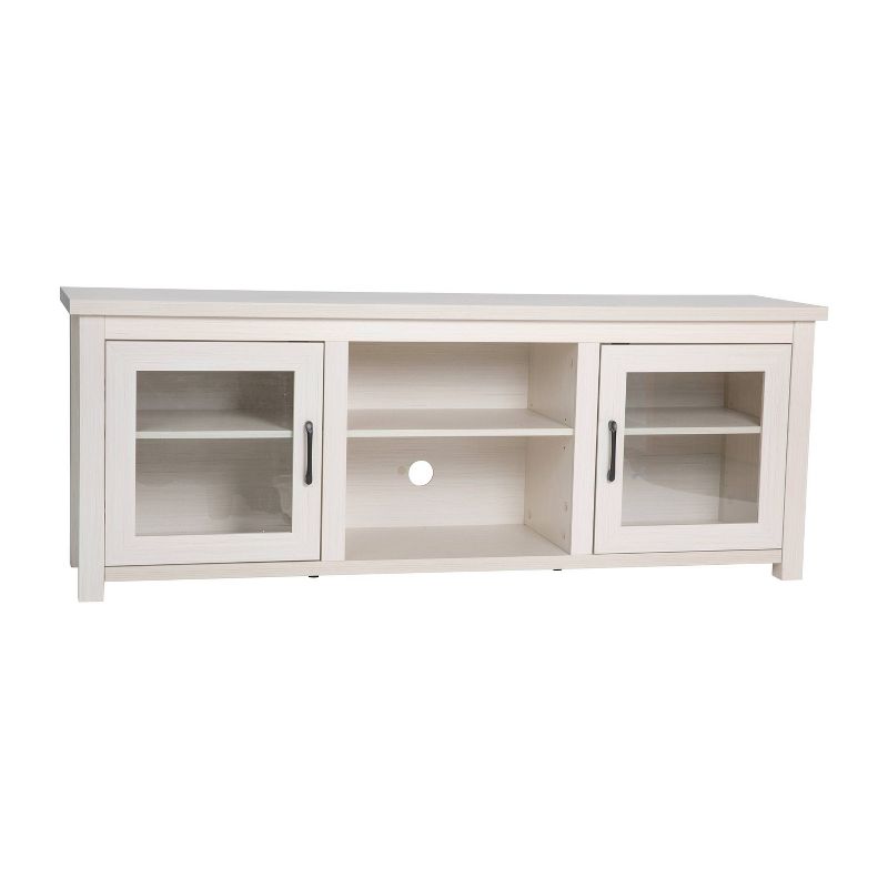 Traditional Full Glass Door TV Stand for TVs up to 80" - Merrick Lane, 3 of 12