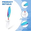Unique Bargains Treble Hooks Metal Spinner Fishing Spoons for Freshwater Saltwater Salmon 10 Pcs - 3 of 4