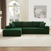 Modular Sectional Sofa Set, Modern Minimalist Style L-Shape Fabric Couch, Free Combination Upholstered Sleeper Sofa For Living Room, Bedroom, Salon - 2 of 4