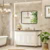 NicBex Bathroom Mirror with Aluminum Alloy Frame,4mmm Tempered Glass Wall Mounted Mirror,Chic Vanity Mirror for Bedroom&Living Room - 2 of 4