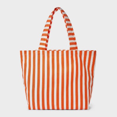 Canvas Beach Striped Tote Bag - Shade & Shore™