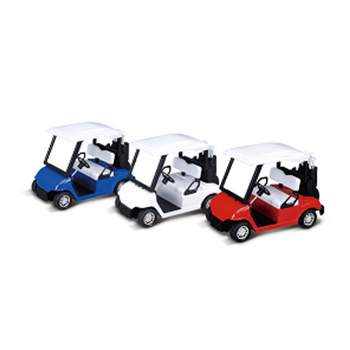Insten 6 Pieces Mini Die-Cast Metal Golf Cart Toys for Kids, Includes Movable Golf Clubs, 4.5 inches