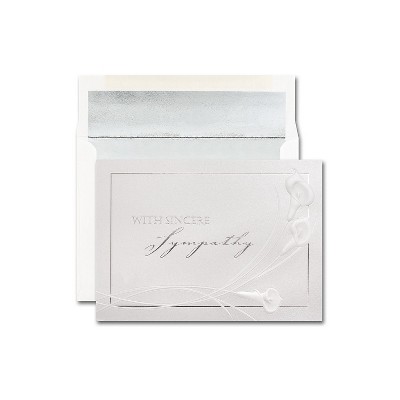JAM Paper Blank Sympathy Greeting Cards Set Expression Of Sympathy 526M1454WB