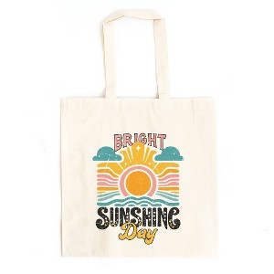 City Creek Prints Bright Sunshine Day Canvas Tote Bag - 15x16 - Natural - 1 of 2
