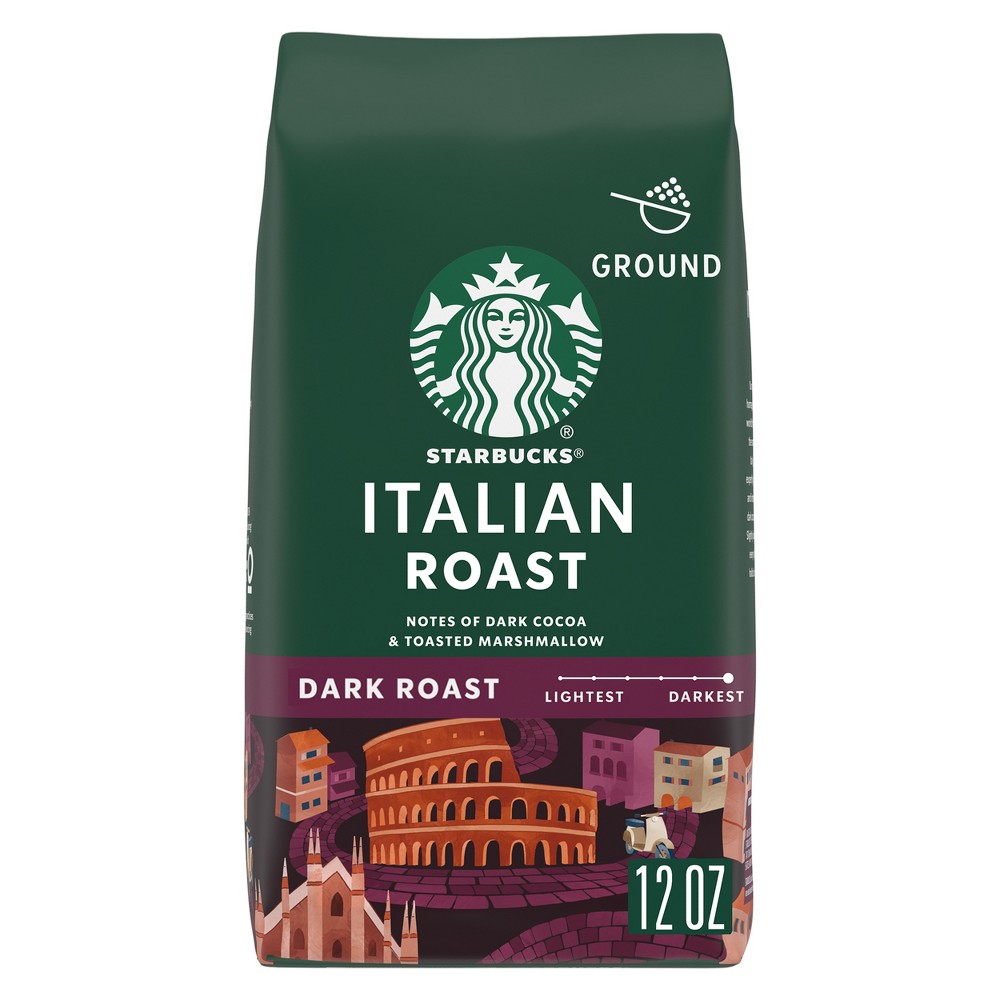 Photos - Coffee Starbucks Dark Roast Ground  — Italian Roast — 100 Arabica — 1 bag ( 