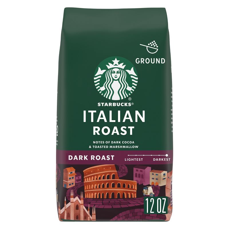 Starbucks Dark Roast Ground Coffee &#8212; Italian Roast &#8212; 100% Arabica &#8212; 1 bag (12 oz.), 1 of 8