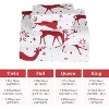 Christmas Sheets, Soft Brushed Microfiber Bed Sheet Set, Deep Pocket Fitted Sheet Winter Holiday Sheets Set - 3 of 4