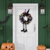 Skeleteen Halloween Witch Wreath for Indoor/Outdoor Décor - 24 in - 2 of 3