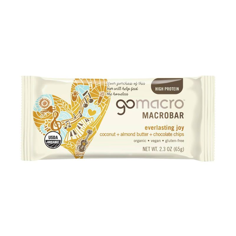 GoMacro Coconut + Almond Butter + Chocolate Chips MacroBar - 2.3oz, 1 of 8