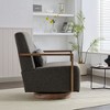 CAVINAS 360° Swivel Accent Chair Luxury PU Leather Armchair,Upholstered Lounge Chair for Living Room,Club&Office,Comfy Accent Armchair - 2 of 4