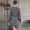 Women's Cozy Collared Knit Sweater Dress with Cinched Waist - Cupshe - 4 of 4