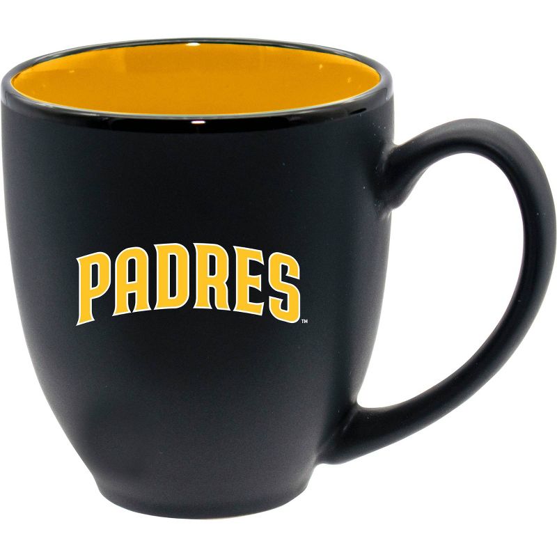 MLB San Diego Padres 15oz Inner Color Black Coffee Mug, 2 of 4