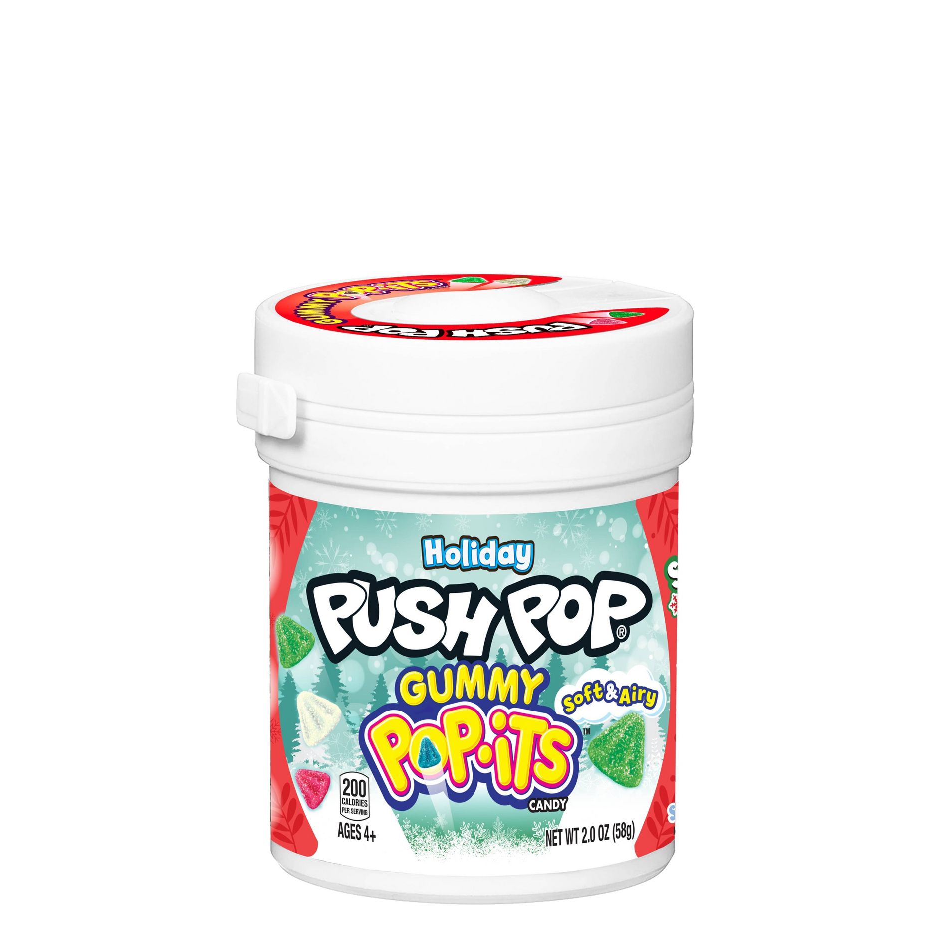 Push Pop Gummy Pop-Its Christmas Candy Stocking Stuffers - 0.266oz