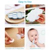 Aoibox Silicone Baby Food Freezer Tray with Lid, 2-Pack Nibble Tray for Breastmilk Popsicles, Fruit Feeder, Ice Cube Maker for Homemade Baby Meals - 3 of 4