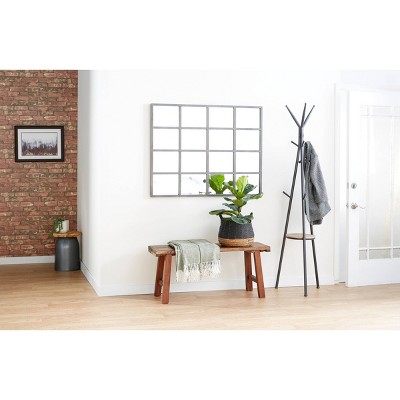 Mahogany Wood Bench Brown - Olivia & May: Handmade, No Assembly, Indoor Use, Seats 2