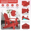 Tangkula Patio HIPS Outdoor Weather Resistant Slatted Chair Adirondack Chair w/ Cup Holder - 4 of 4