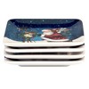 Certified International Set of 4 Santa's Secret Canape Plates - 2 of 3