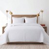 White Queen Size Quilt Bedding Set, 3 Pieces, 90x90 Inches - 2 of 4
