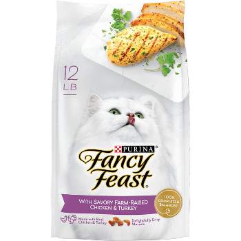 Fancy Feast Gourmet Savory Chicken and Turkey Dry Cat Food - 12lbs