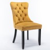 NicBex Modern Dining Chairs Set of 2,Velvet Upholstered Kitchen Chair with Wood Legs for Dining Room,Living Room - 4 of 4