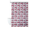 Kate Aurora Tis' The Season Holiday Christmas Trucks Fabric Shower Curtain With 12 Matching Hooks - 2 of 4